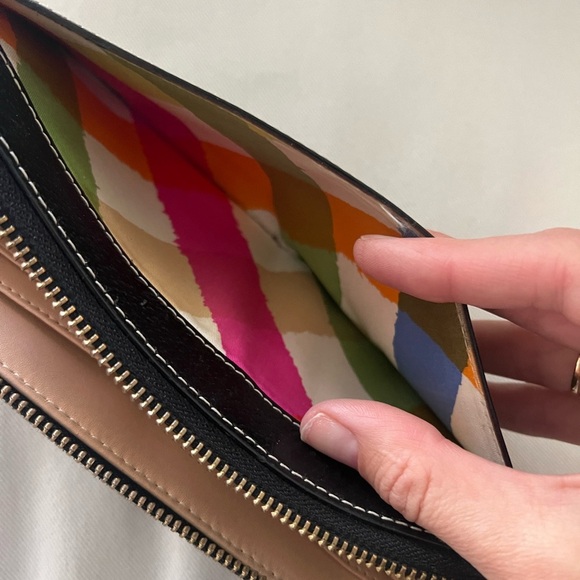 Kate Spade -Black Leather Wristlet Wallet - Picture 5 of 7